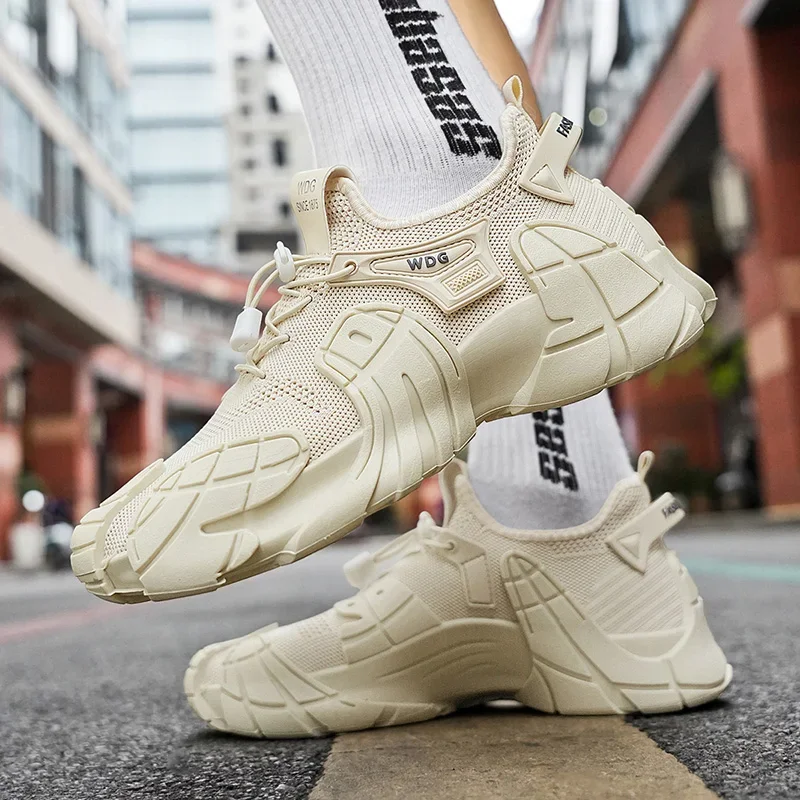 Man Daily Breathable Casual Walking Shoes Fashion Running Sneakers Comfy Platform Tenis Shoes Summer Men Barefoot Sock Shoes - Image 2